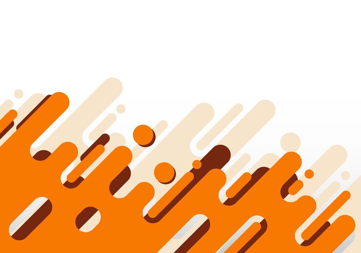 Vektor abstrakte moderne orange abgerundete diagonale linien geometrisch auf weißem hintergrund. vektor-illustration