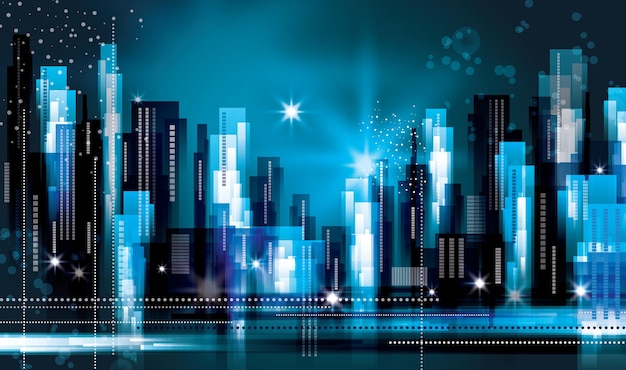 Abstrakte moderne Stadtlandschaft