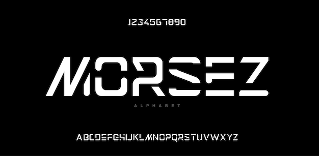 Abstrakte moderne urbane Alphabetschrift
