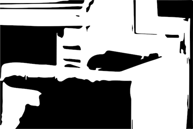 abstrakte monochrome Textur, schwarz-weißer Texturhintergrund mit schwarzen Flecken oder Flecken