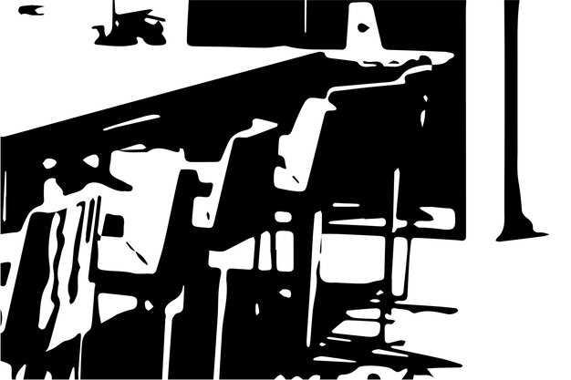 abstrakte monochrome Textur, schwarz-weißer Texturhintergrund mit schwarzen Flecken oder Flecken