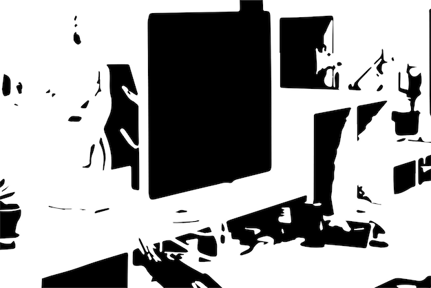 abstrakte monochrome Textur, schwarz-weißer Texturhintergrund mit schwarzen Flecken oder Flecken