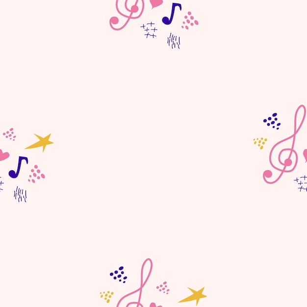Abstrakte Musiknoten Musterdesign Hintergrund Musikmelodie Dekoration
