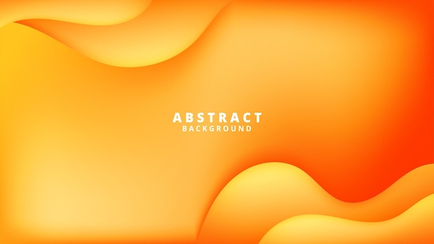 Abstrakte orange-gelbe Hintergrund mit welligen Formen geeignet für Website-Flyer Poster