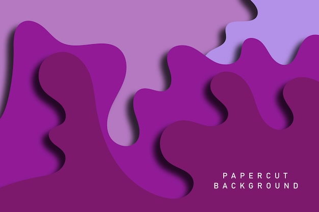 Vektor abstrakte papercut-hintergrund-muster-vorlage premium-vektor