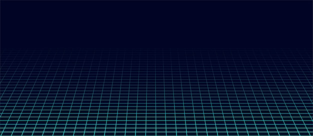 Abstrakte Perspektive blaues Gitter Wireframe Landschaft Vektor-Illustration