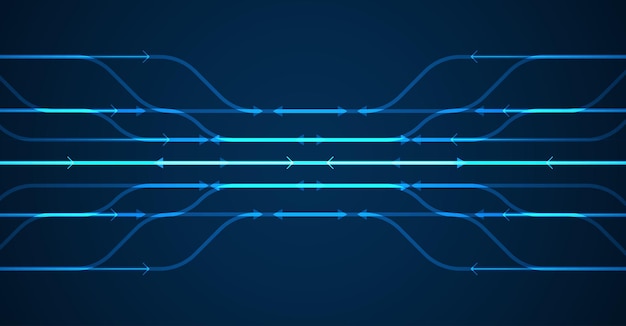 Abstrakte pfeilrichtung technologiehintergrund