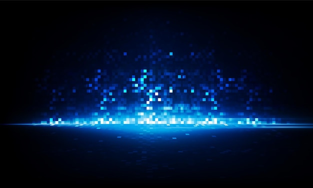 Abstrakte Pixel Key Door Open Light Out Technologie und Fragezeichen Hintergrund Hitech Kommunikationskonzept Innovation Hintergrund Vektordesign