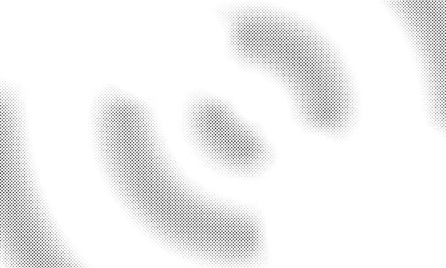 Abstrakte radiale Halbtonhintergrund monochrome Textur radiale Punkte