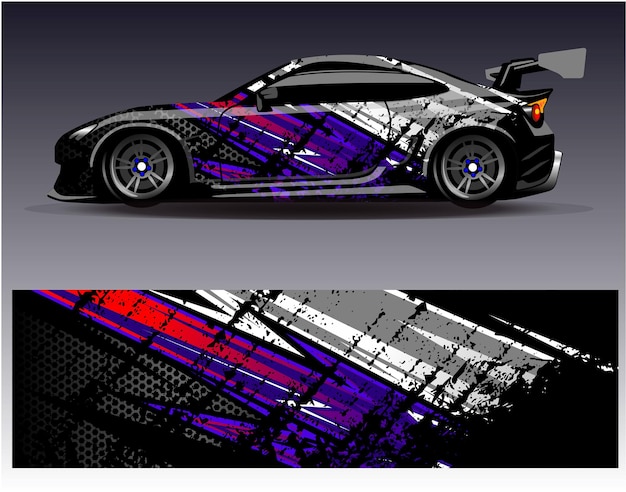 Vektor abstrakte renn- und sport-hintergrund für auto-livery oder täglich