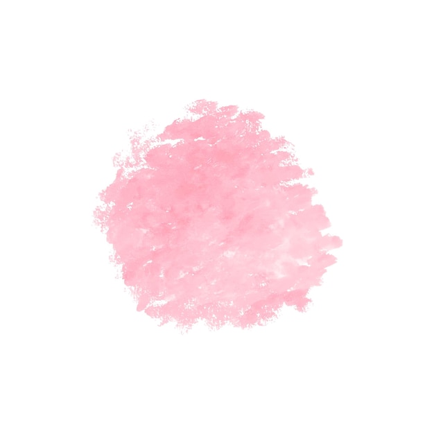 Abstrakte rosa aquarelle mit wasser auf weißem hintergrund