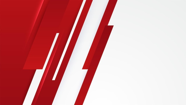 Abstrakte rote und weiße geometrische Formen Hintergrund Vektor abstrakte grafische Gestaltung Bannermuster Präsentation Hintergrund Web-Vorlage