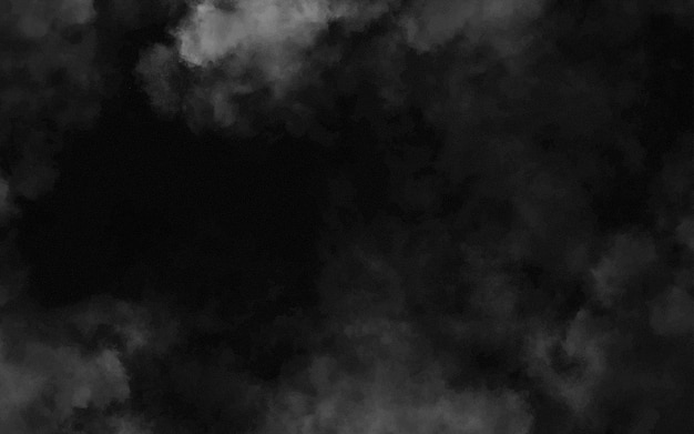 Abstrakte schwarz-weiße realistische Rauchwolken mit Schattenüberlagerungseffekt Hintergrund Mysterium dunkler Hintergrund mit gruseligem weißem Licht und Nebel Vektor-Illustration von rauchigem Nebel giftigem Dampf auf dem Boden