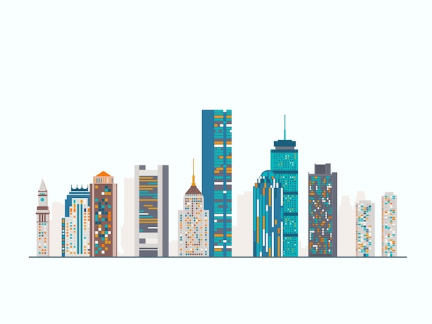 Abstrakte Skyline von Boston
