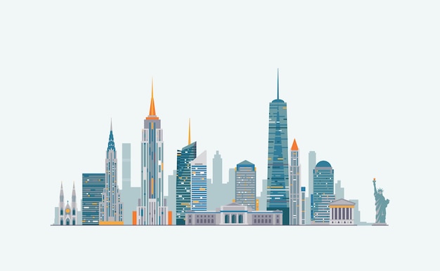 Abstrakte Skyline von New York