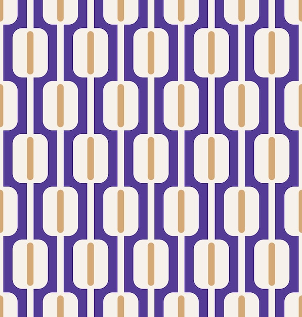 Abstrakte Streifen Quadrate Retro Monochrome nahtlose Vektormuster trendige Modefarben perfekt