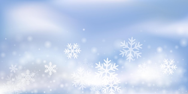 Abstrakte Tapete mit schweren Schneeflocken Schneesturm Staub gefrieren parti