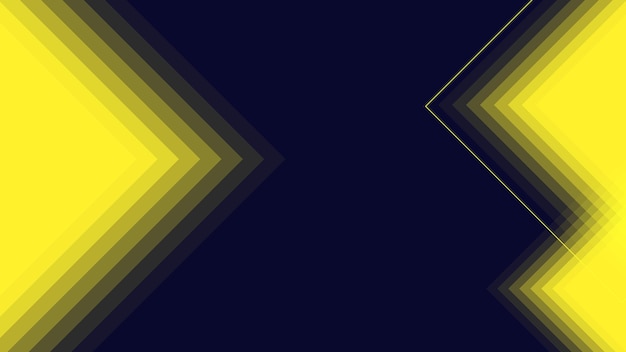 Abstrakte Technologie gelber Pfeil, der sich vorwärts bewegt, digitale Datenkommunikation, Internet-Netzwerkrahmen, Tapetenillustration, perfekt für Tapetenhintergrund, Postkartenhintergrund für Ihr Design