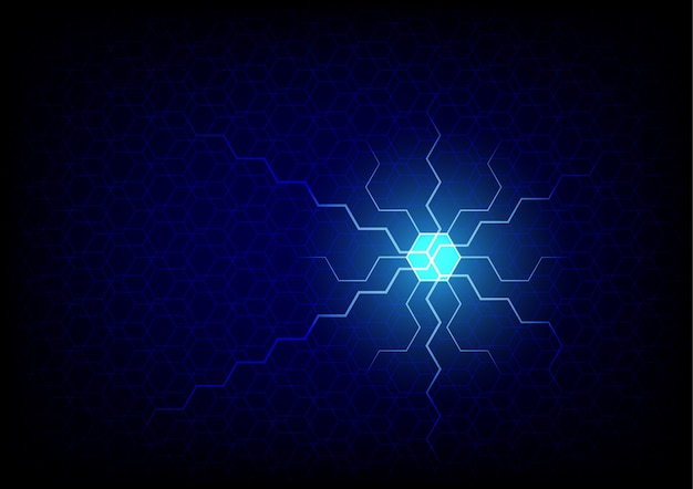 Abstrakte technologie hexagon hintergrund vektor-illustration