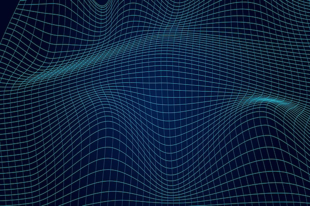 Abstrakte Technologie Welle von Partikeln Big Data-Visualisierung
