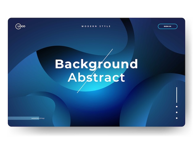 Abstrakte trendige Landing Pages können für die Webentwicklung verwendet werden