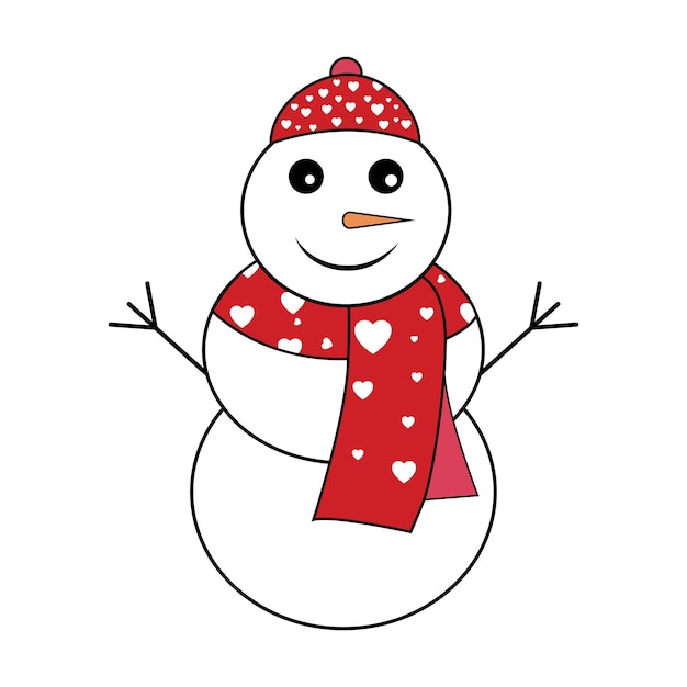 Abstrakte vektor-bunte schneemann-icon-design-vorlage