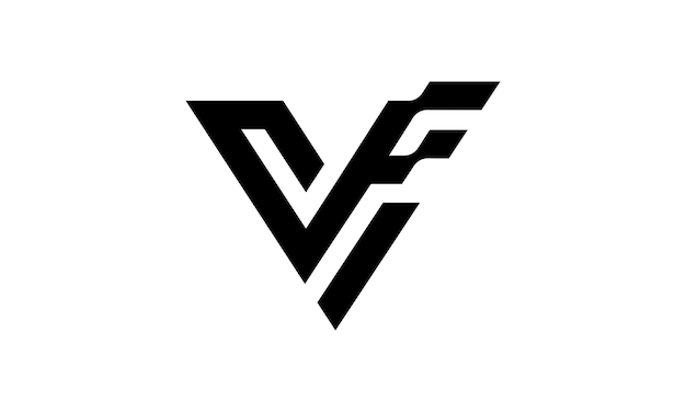 Abstrakte vf-Monogramm-Logo-Vorlage