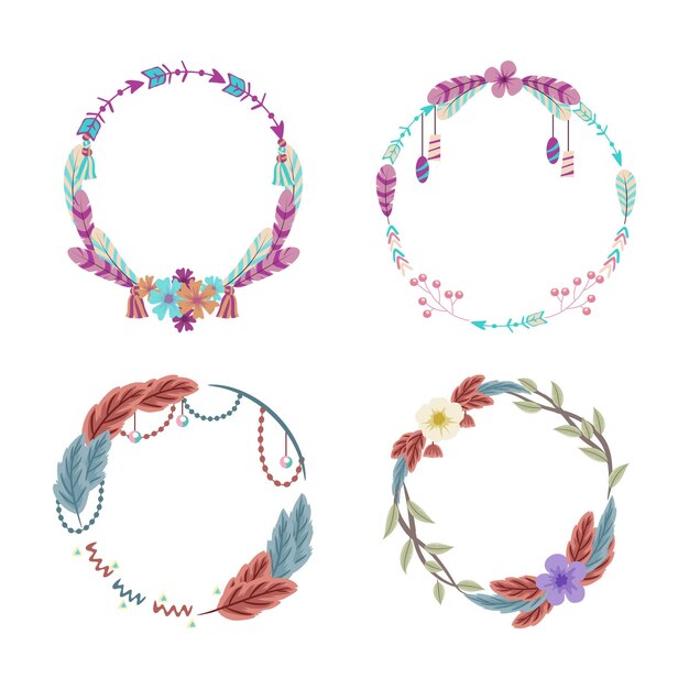 Abstrakte Vintage-Boho-Rahmen-Wandkunst, geeignet für Hochzeitseinladungs-Grußkarte oder Dekoration