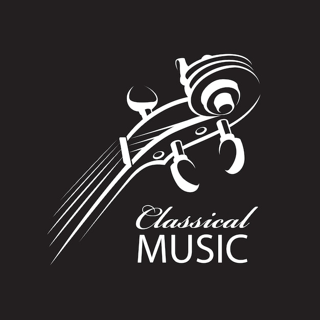 Abstrakte violine-symbol