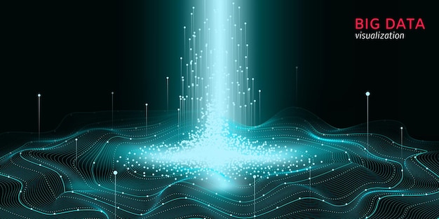 Abstrakte Visualisierung von Big Data