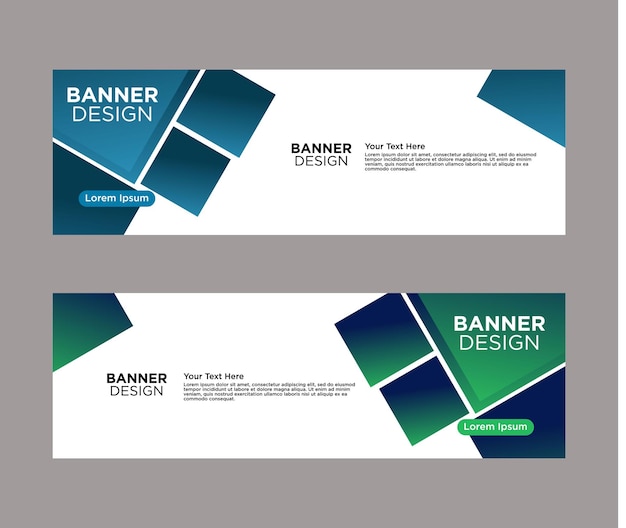 Abstrakte Web-Banner-Design-Hintergrund oder Header-Vorlagen