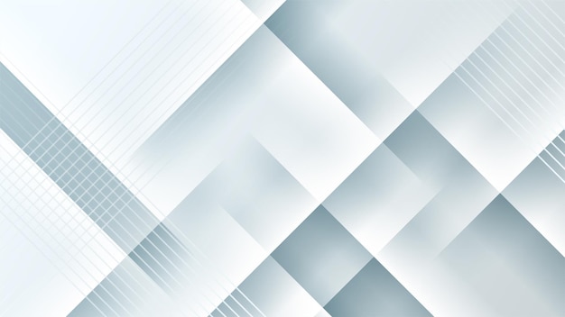 Abstrakte weiße geometrische Form mit futuristischem Konzepthintergrund