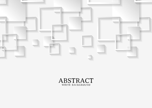 Abstrakte weiße und graue quadratische Hintergrundtextur, geometrische Hintergrundschablone
