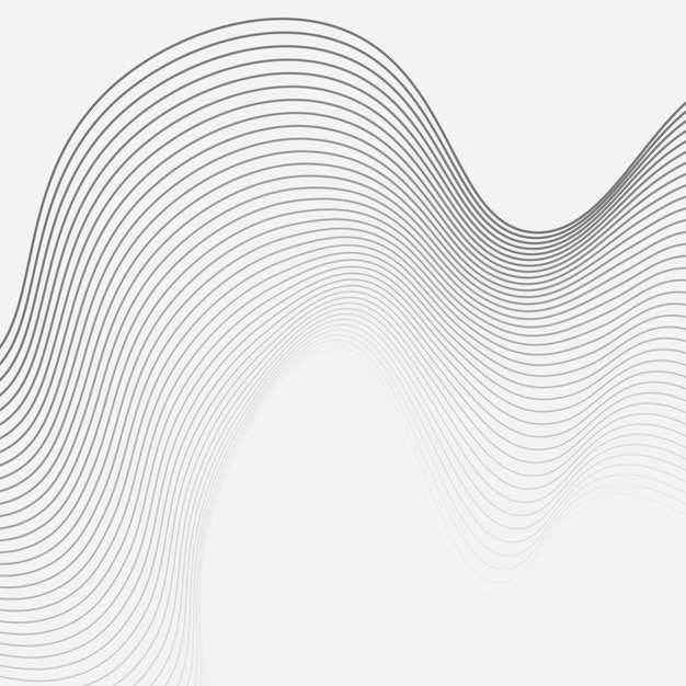 Abstrakte Wellenlinie Hintergrund dynamische Schallwelle Wellenmuster stilvolles Liniendesign