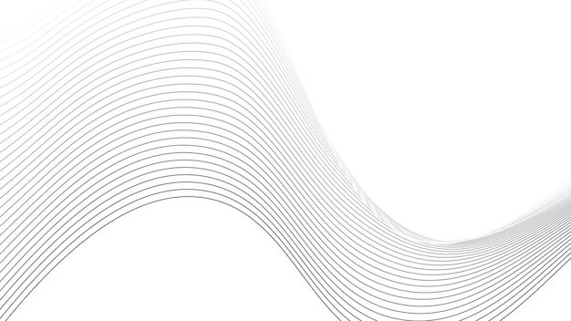 Abstrakte Wellenlinie Hintergrund im minimalistischen Stil