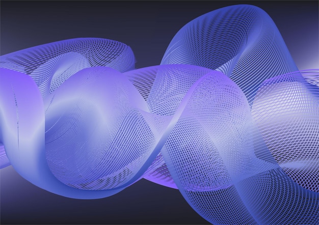 abstrakte Wellentechnologie Hintergrund mit blauem Licht digitale Welle mit Licht-Effekt