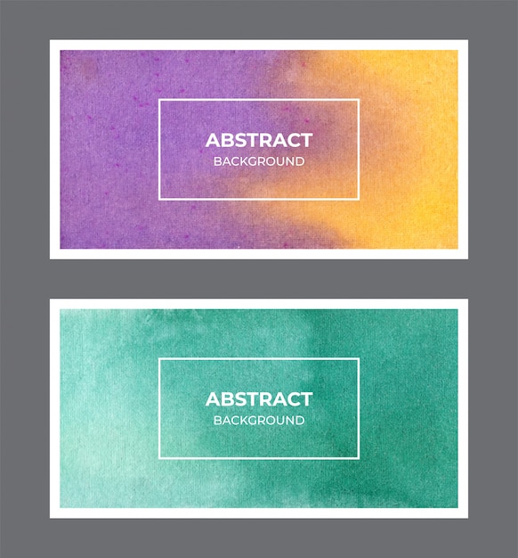 Abstrakter aquarell-web-banner-texturhintergrundsatz