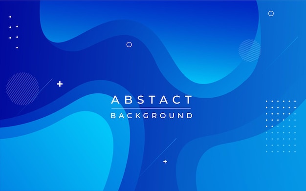 Abstrakter blauer Hintergrund-Design-Vektor-Premium-Vorlage