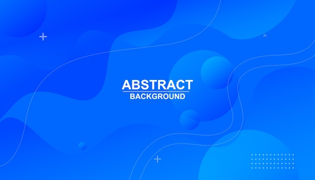 Abstrakter blauer Hintergrund dynamische Formen Zusammensetzung blauer Gradient geometrische Formen Hintergrund