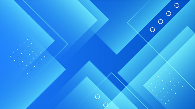 Abstrakter blauer Hintergrund mit Quadraten und moderner Technologie geometrisches Muster Vektor abstraktes grafisches Design Banner Muster Präsentation Hintergrund Web-Vorlage