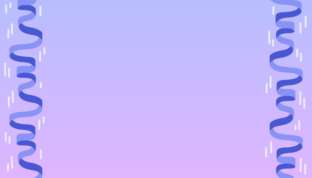 Abstrakter blauer Serpentinen-Konfetti-Hintergrund. Getrennt auf purpurrotem Blau. Vektor-Urlaub-Illustration.