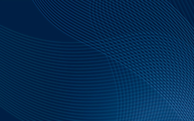 Abstrakter blauer Technologie-Hintergrund mit kurvenüberlappender Aktienillustration