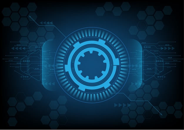Abstrakter blauer Technologiehintergrund