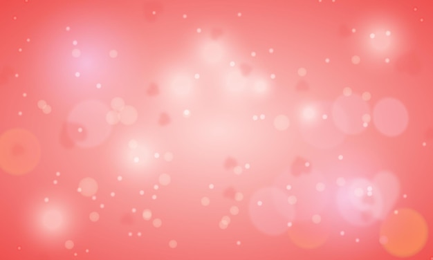 Abstrakter Bokeh-Hintergrund mit Herzen