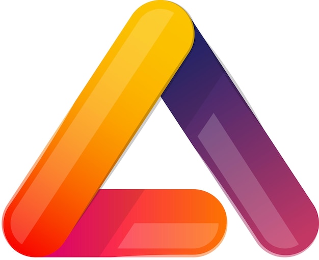 Abstrakter Buchstabe A-Logo-Illustration im trendigen und minimalistischen Stil