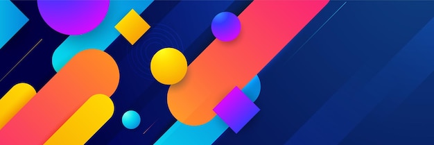 Abstrakter bunter Bannerhintergrund Farbverlauf abstrakter Hintergrund mit dynamischem Wellenlinieneffekt Vektor abstrakte Grafikdesign-Banner-Muster-Hintergrund-Web-Vorlage