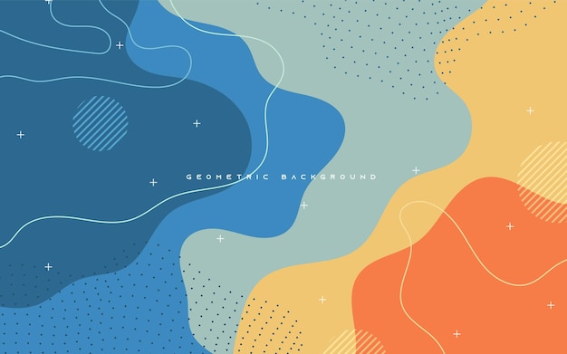 Abstrakter bunter geometrischer Formhintergrund Dynamisches Vorlagendesign für Banner-Poster-Web