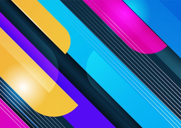Abstrakter bunter geometrischer Vektorverlaufshintergrund
