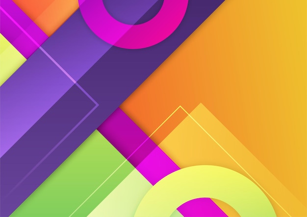Abstrakter bunter geometrischer Vektorverlaufshintergrund