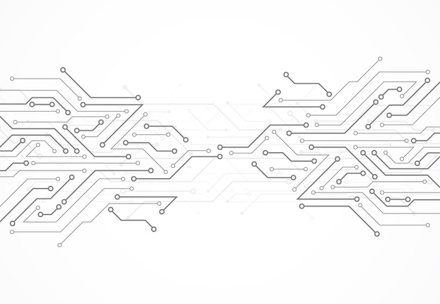 Abstrakter digitaler Hintergrund mit Technologie-Leiterplatten-Textur Abbildung der elektronischen Hauptplatine Kommunikations- und Engineering-Konzept Vektor-Illustration